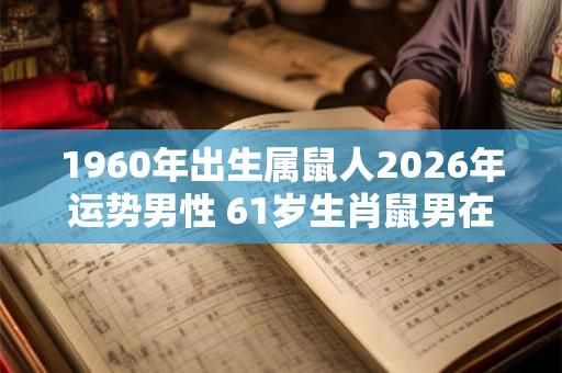 1960年出生属鼠人2026年运势男性 61岁生肖鼠男在2026年运气如何 1960年出生属鼠人2026年运势男性 61岁生肖鼠男在2026年运气如何
