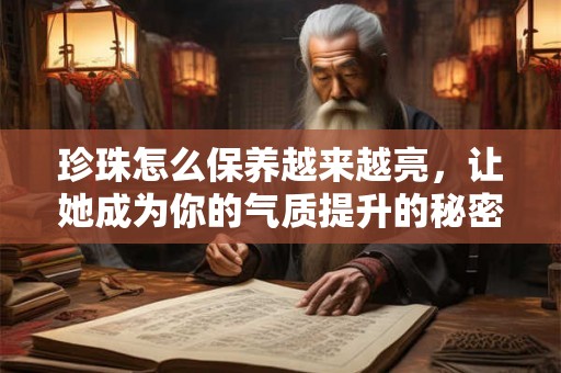 珍珠怎么保养越来越亮，让她成为你的气质提升的秘密