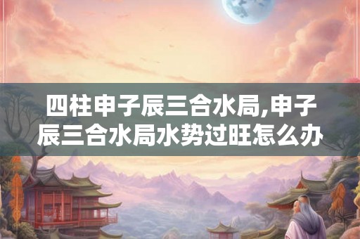 四柱申子辰三合水局,申子辰三合水局水势过旺怎么办