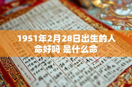 1951年2月28日出生的人命好吗 是什么命 1951年2月28日出生的人命好吗 是什么命