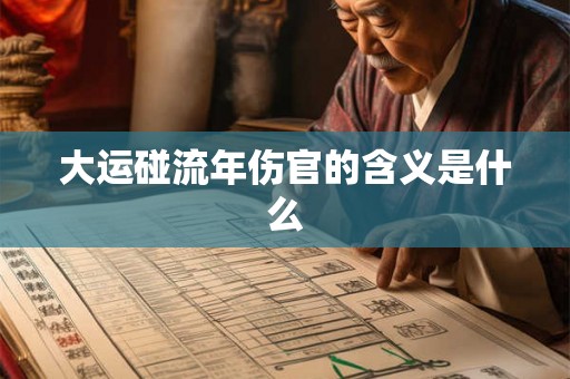 大运碰流年伤官的含义是什么 大运碰流年伤官的含义是什么