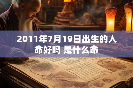 2011年7月19日出生的人命好吗 是什么命