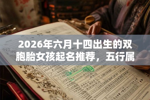 2026年六月十四出生的双胞胎女孩起名推荐,五行属什么 2026年六月十四出生的双胞胎女孩起名推荐,五行属什么