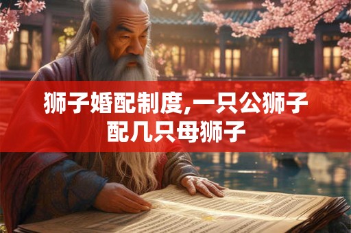狮子婚配制度,一只公狮子配几只母狮子