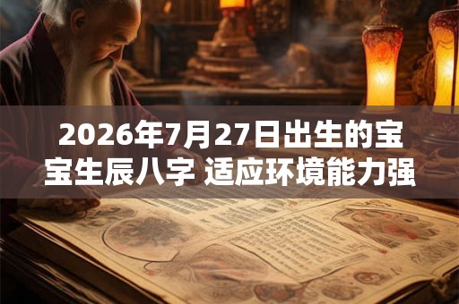 2026年7月27日出生的宝宝生辰八字 适应环境能力强