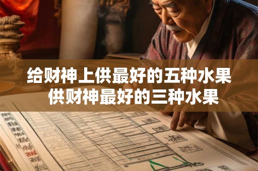 给财神上供最好的五种水果  供财神最好的三种水果