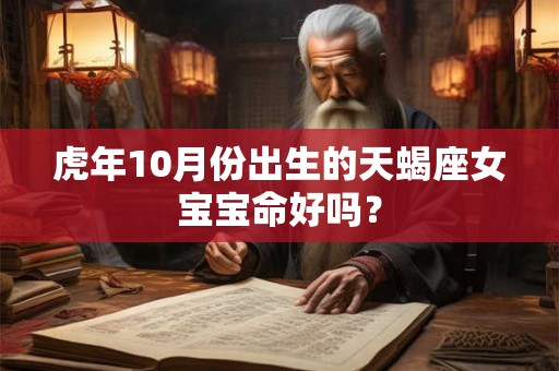 虎年10月份出生的天蝎座女宝宝命好吗? 虎年10月份出生的天蝎座女宝宝命好吗?