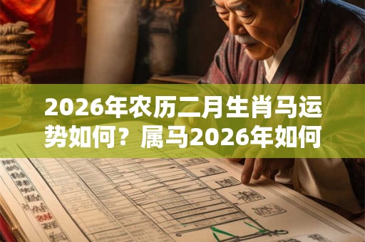 2026年农历二月生肖马运势如何？属马2026年如何转运？