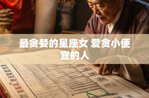 最贪婪的星座女 爱贪小便宜的人
