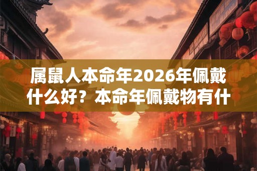 属鼠人本命年2026年佩戴什么好？本命年佩戴物有什么讲究？