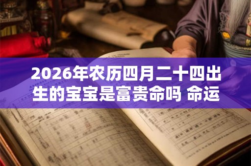 2026年农历四月二十四出生的宝宝是富贵命吗 命运好不好