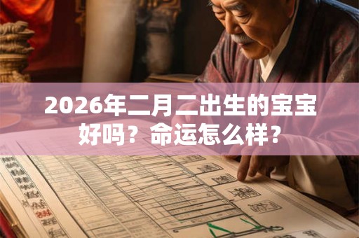 2026年二月二出生的宝宝好吗？命运怎么样？