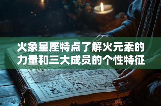 火象星座特点了解火元素的力量和三大成员的个性特征