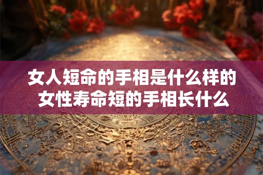 女人短命的手相是什么样的 女性寿命短的手相长什么样