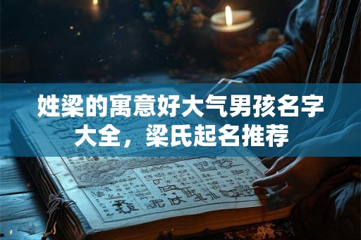 姓梁的寓意好大气男孩名字大全，梁氏起名推荐