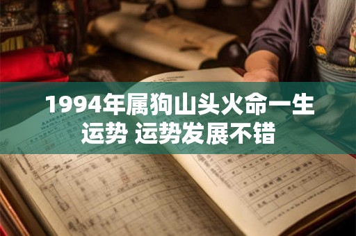 1994年属狗山头火命一生运势 运势发展不错 1994年属狗山头火命一生运势 运势发展不错