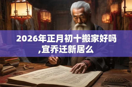 2026年正月初十搬家好吗,宜乔迁新居么