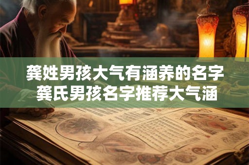 龚姓男孩大气有涵养的名字 龚氏男孩名字推荐大气涵养如何选择 龚姓男孩大气有涵养的名字 龚氏男孩名字推荐大气涵养如何选择