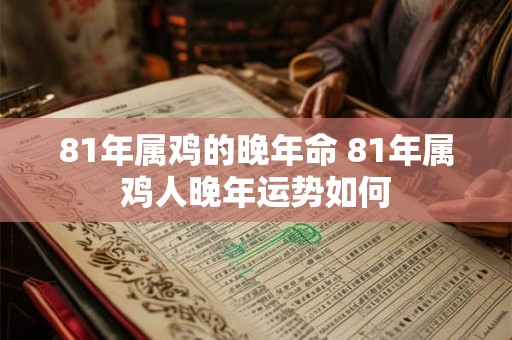81年属鸡的晚年命 81年属鸡人晚年运势如何