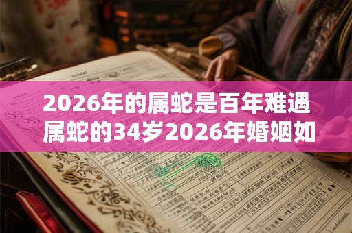 2026年的属蛇是百年难遇 属蛇的34岁2026年婚姻如何