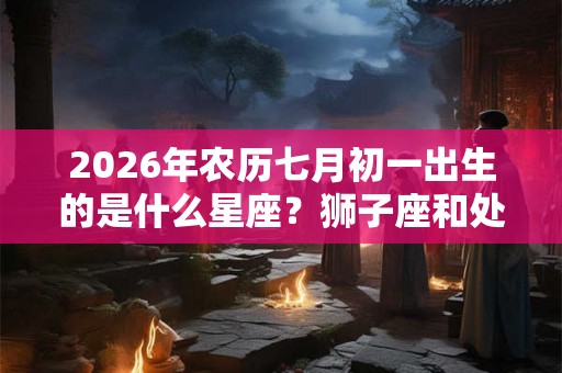 2026年农历七月初一出生的是什么星座？狮子座和处女座配吗？