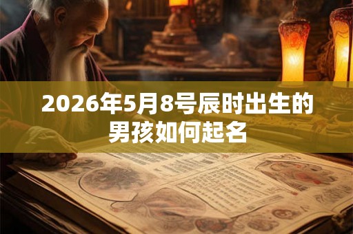 2026年5月8号辰时出生的男孩如何起名