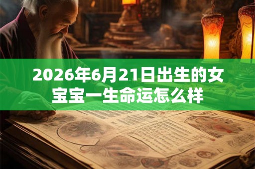 2026年6月21日出生的女宝宝一生命运怎么样
