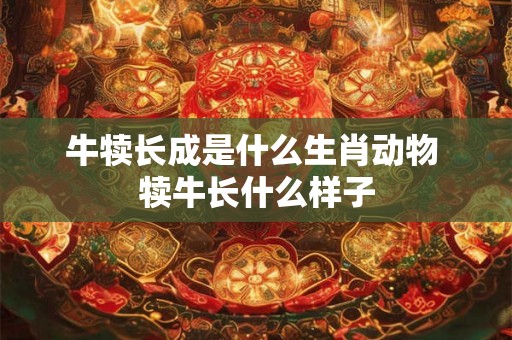 牛犊长成是什么生肖动物 犊牛长什么样子