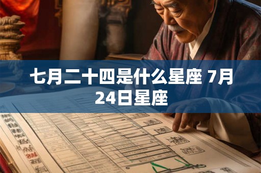 七月二十四是什么星座 7月24日星座