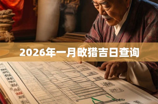 2026年一月畋猎吉日查询