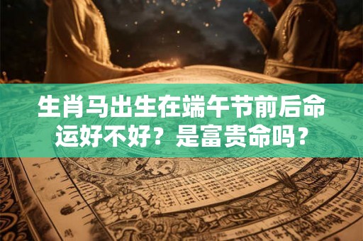 生肖马出生在端午节前后命运好不好？是富贵命吗？