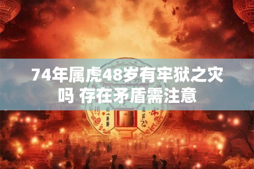 74年属虎48岁有牢狱之灾吗 存在矛盾需注意