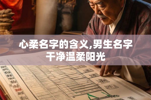 心柔名字的含义,男生名字干净温柔阳光