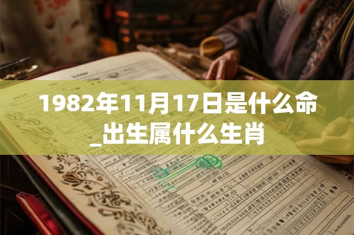 1982年11月17日是什么命_出生属什么生肖