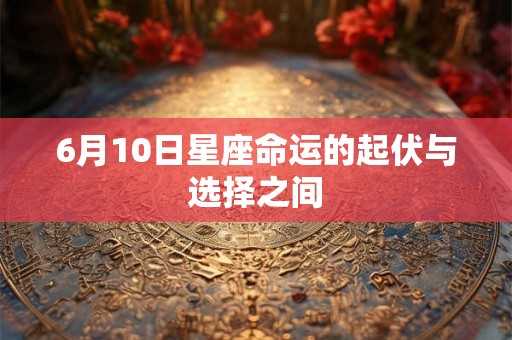 6月10日星座命运的起伏与选择之间