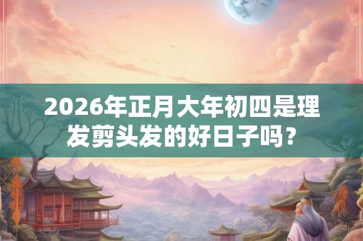 2026年正月大年初四是理发剪头发的好日子吗？