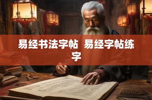 易经书法字帖  易经字帖练字