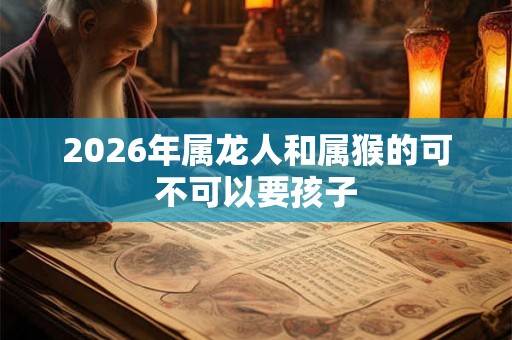 2026年属龙人和属猴的可不可以要孩子 2026年属龙人和属猴的可不可以要孩子