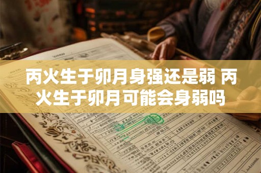 丙火生于卯月身强还是弱 丙火生于卯月可能会身弱吗
