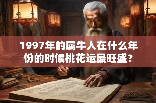 1997年的属牛人在什么年份的时候桃花运最旺盛? 1997年的属牛人在什么年份的时候桃花运最旺盛?