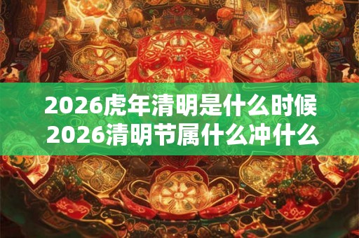 2026虎年清明是什么时候 2026清明节属什么冲什么生肖