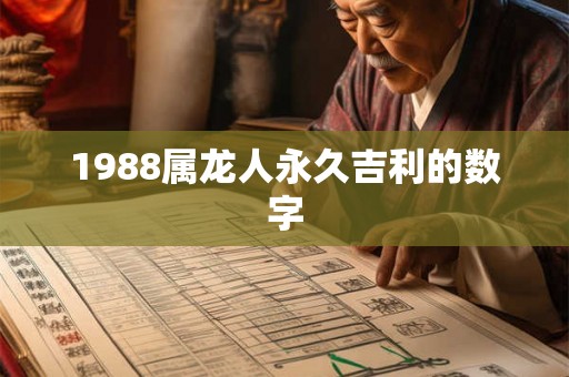 1988属龙人永久吉利的数字