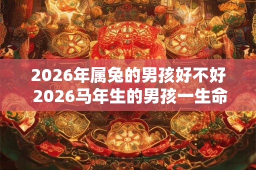 2026年属兔的男孩好不好 2026马年生的男孩一生命运