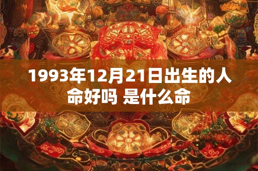 1993年12月21日出生的人命好吗 是什么命