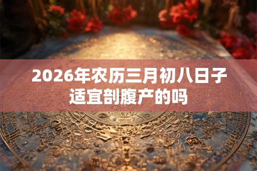 2026年农历三月初八日子适宜剖腹产的吗