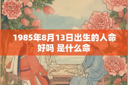1985年8月13日出生的人命好吗 是什么命