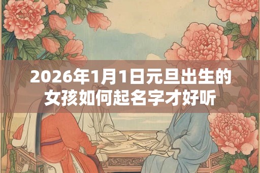 2026年1月1日元旦出生的女孩如何起名字才好听