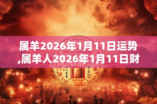 属羊2026年1月11日运势,属羊人2026年1月11日财运,生肖羊2026年1月11日运势