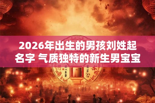 2026年出生的男孩刘姓起名字 气质独特的新生男宝宝名字