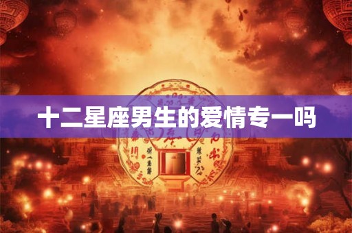 十二星座男生的爱情专一吗